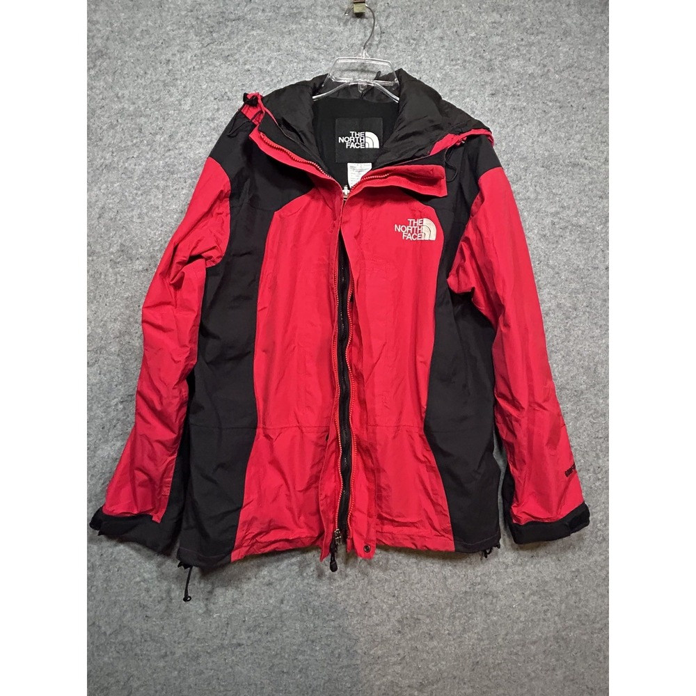 North Face Jacket Mens Large Red Mountain Gore-Tex Waterproof Wind Rain VTG